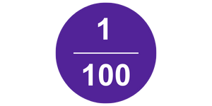 1 in 100 graphic